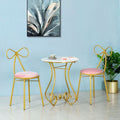 Balcony casual table and chair combination modern casual three-piece set iron small round table and chair popular ins small coffee table
