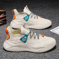 Spring breathable flyknit athletic dad shoes - versatile men's anti-odor mesh casual running sneakers - trendy yeezy style