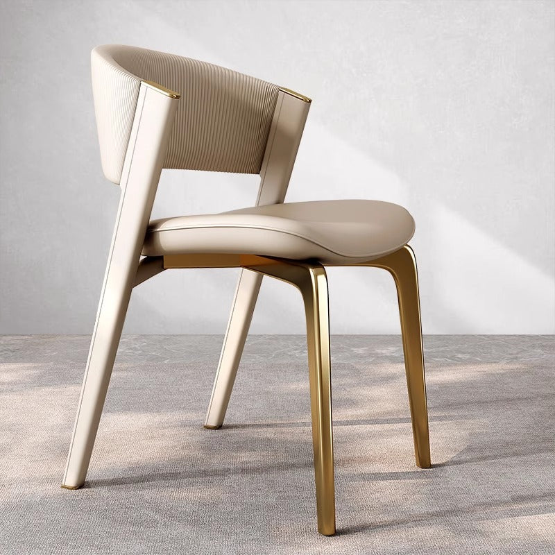 Italian minimalist home chair, modern light luxury 2025 new designer desk chair, villa hotel restaurant dining chair