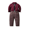 New boys' autumn outfit set: stylish baby foreign trade boys' suit, boys' dress shirt, holiday formal wear - custom options available