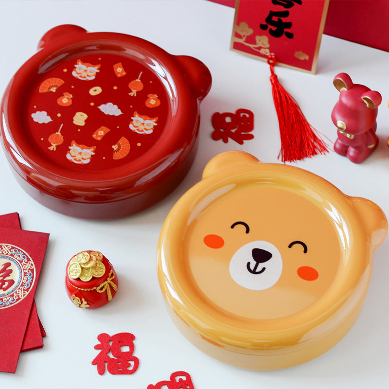 Creative and simple dried fruit box Internet celebrity household grid candy box fruit plate Chinese New Year fruit box living room snack storage box