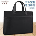 Oxford cloth 818 printed logo large capacity tote briefcase conference document bag waterproof file bag