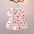 Baby girl princess dress, 1-year-old infant clothes, super cute and adorable girls' summer outfit, stylish summer dress