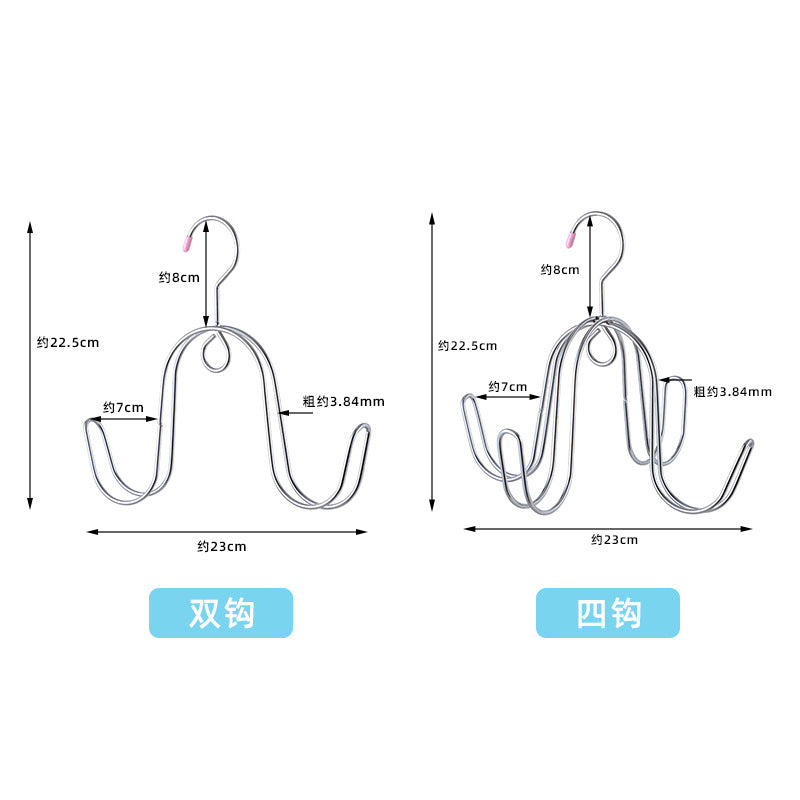 Stainless steel sandal rack Multifunctional slipper rack Dormitory windproof drying rack Balcony drying shoe rack drying shoe hook