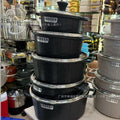 Pot suit medical stone non-stick suit pot granite pot non-stick pot 5pcs cooking pot soup pot small milk pot