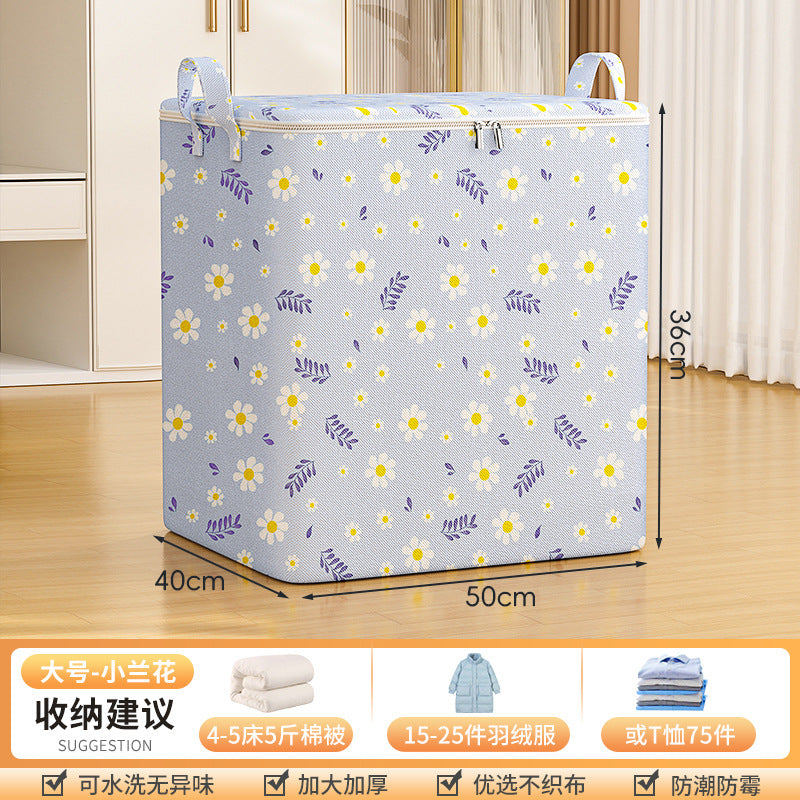 Quilt storage bag Household large-capacity wardrobe quilt clothing moving bag Large storage bag basket artifact