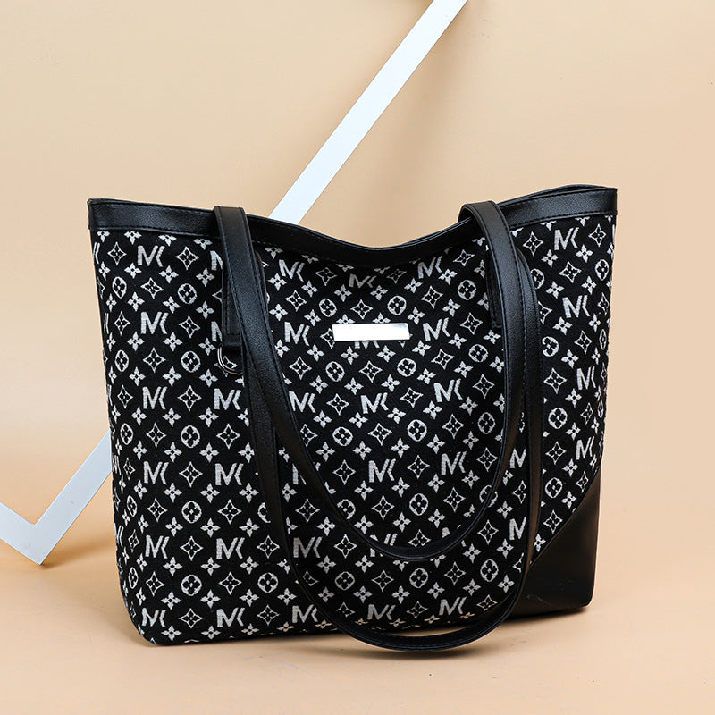 2023 new women's shoulder bag fashion handbag simple versatile large capacity mommy bag dropshipping available