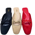 Za2024summer new product lazy head back hollow women's summer outwearflatscasualcasual square toe sandals for women
