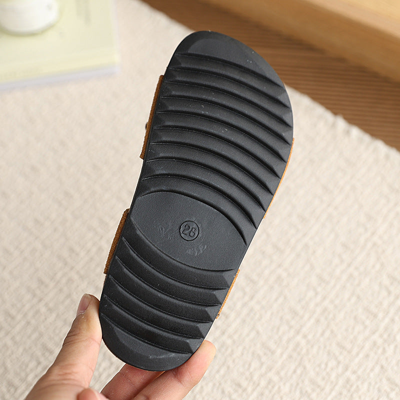 Summer toddler shoes for 1-7 year olds: soft-soled, hollow-out, floral princess sandals - wholesale breathable kids' shoes