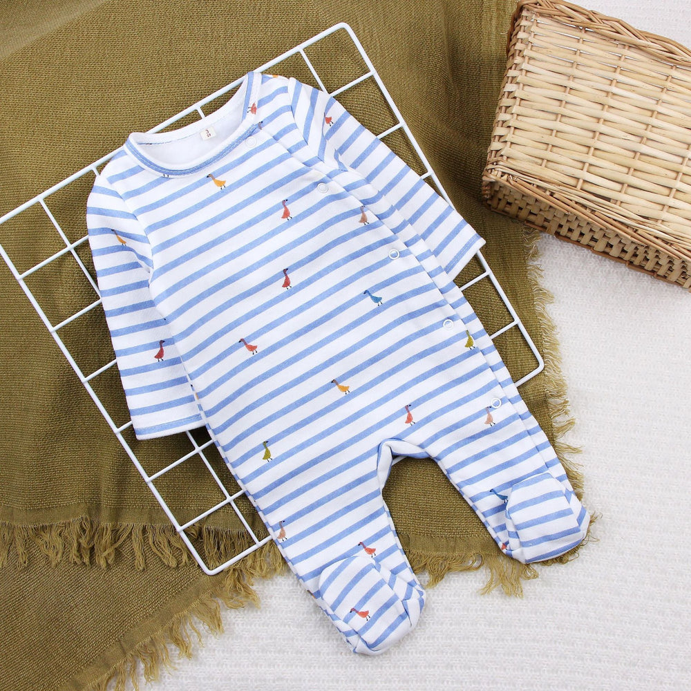 Newborn baby romper long sleeve jumpsuit autumn winter thickened sleepsuit clothes foreign trade children's wear bodysuit