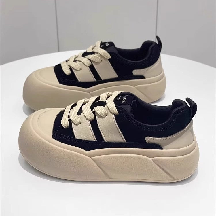 Retro maillard bread shoes women's 2026autumnew arrival super popular inseasiest for matchthick solecasual german training sneakers