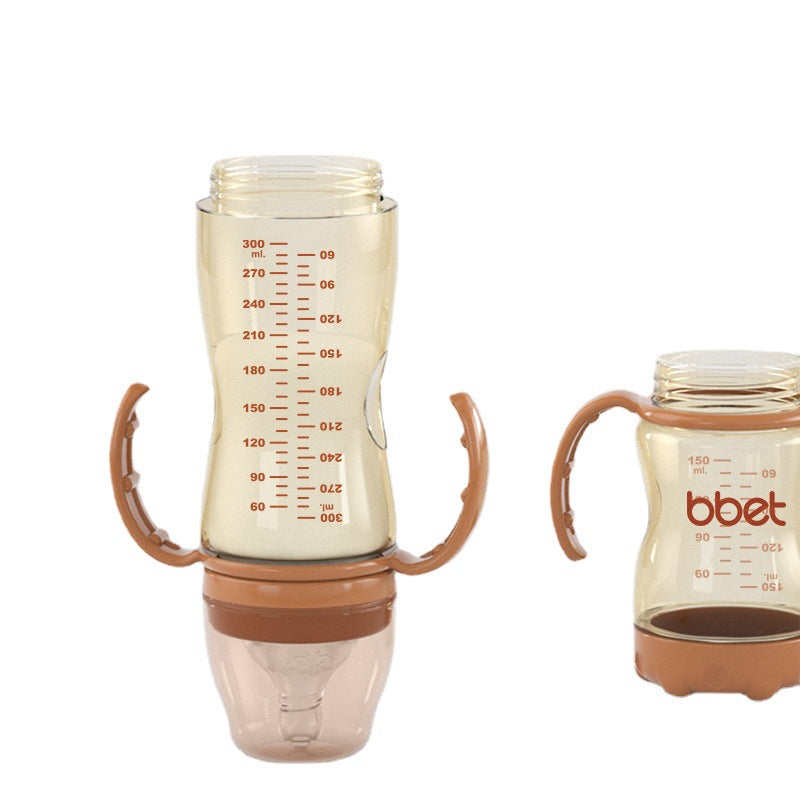Ppsu wide-diameter inverted baby bottle newborn baby anti-colic and anti-choking small imitation breast milk resistant to falling baby bottle