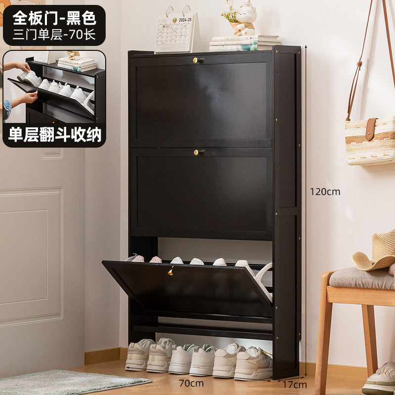 Simple shoe rack household door multi-layer with door dust-proof entry shoe rack shoe cabinet high vertical integrated storage rack