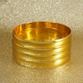 Middle eastern dubai plain bangle 18k color retention arabic african ethiopian bridal bangle gift