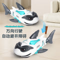new arrival electric universal mechanical shark crawling kids sound and light artificial fish animal model boy toy