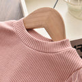 Insautumnew arrivalgirllong sleevessdressgirl stylesequin puff sleeveknitting gauze skirtkids skirt