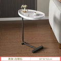 Influencer-approved bedside storage shelf, small round table, simple home sofa side table, coffee table, bedside cabinet, modern minimalist bedroom