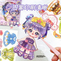 New 3d princess dress-up stickers - ancient style dress-up stickers - reusable dress-up stickers for girls - magnetic dress-up stickers - fridge magnets - easy to use