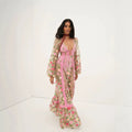 Dresssummerexport styleelegantelegance chiffonhalter sleeveless high waisttie backa-shaped long skirt