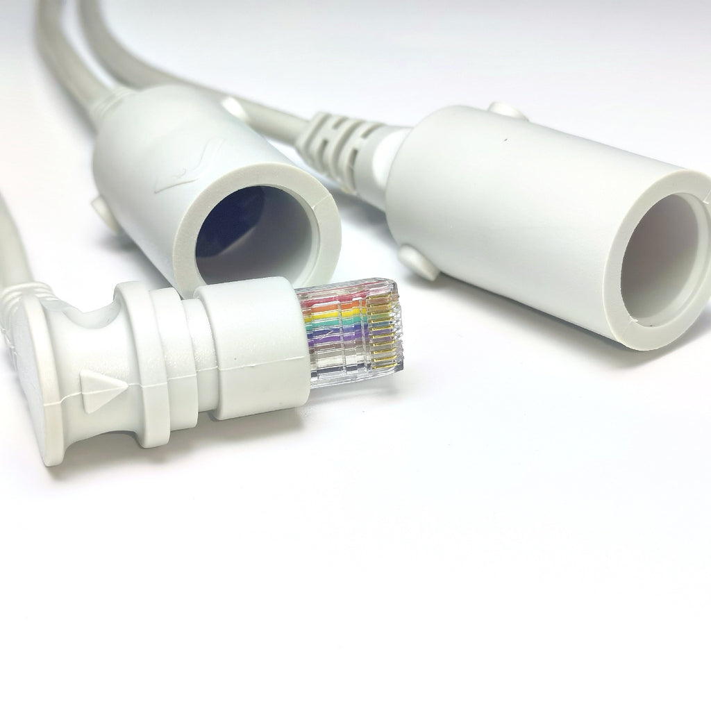 Customized 10-core RJ45 male-to-female one-to-two poe camera splitter, monitoring network Gigabit network cable