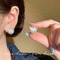 Full diamond micro-embedded accessible luxury heart earrings for women 2026new arrival popular classyfashion earrings niche style earrings earrings