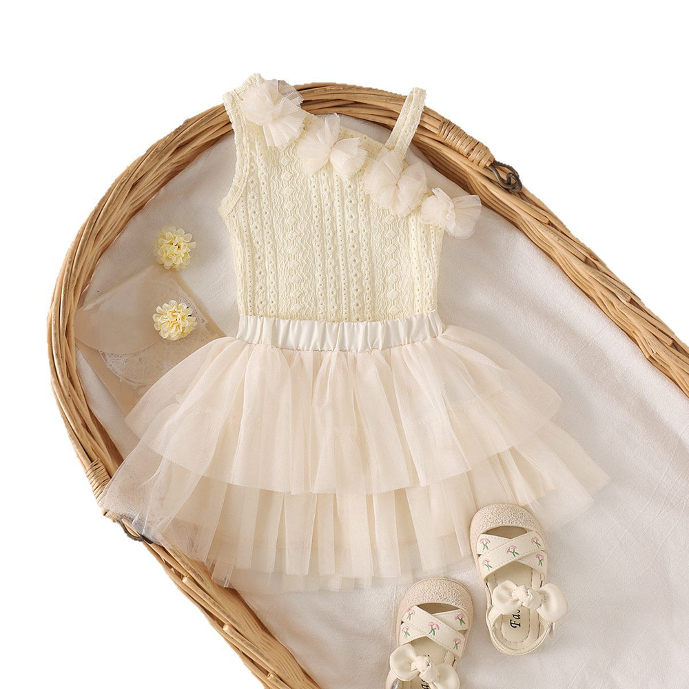 Kids clothing  cross-border new arrivalfashionspring & fallgirl apricot vest pants two-piece set children's clothing