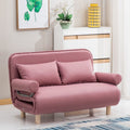 Foldable and detachable washable small apartment living room minimalist modern double/single multifunctional cat paw leather sofa bed - free shipping
