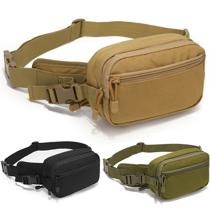 Outdoor tactical fanny pack Outdoor riding Multifunctional storage Waterproof fanny pack Wild CS combat waist new gun bag