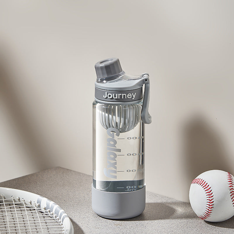 Anti-fall casual sports water bottle car water cup fitness cup leak-proof tea separator student portable plastic cup wholesale