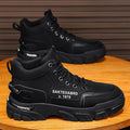 Men's 2025 new winter work boots: waterproof, slip-resistant, wear-resistant, athletic, casual, workwear, and trendy martin boots for construction sites