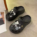 New arrival hole slippers for women student dormitory outwearfashionthick sole beach toe sandals summer popularins
