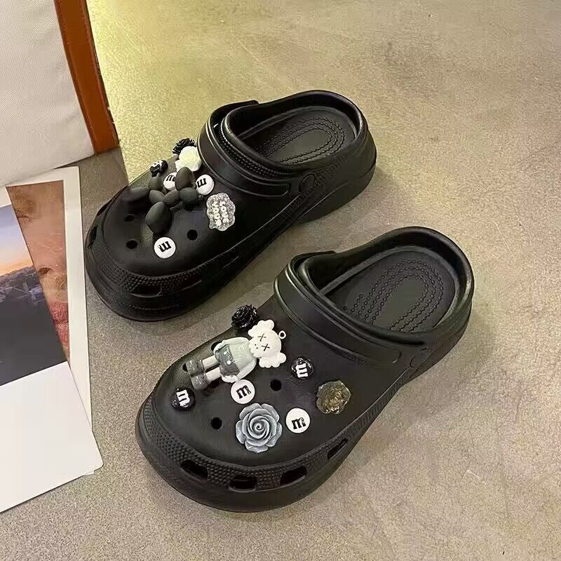 Women's clogs - trendy, cute, and versatile summer footwear: anti-slip, chunky platform, closed-toe design - perfect for beach, work, or everyday wear