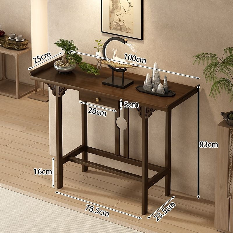 Buddhist niche altar table, home simple entrance, incense table, god of wealth altar table, altar stand cabinet, modern style grids