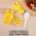 Creative cartoon rabbit rice ball mold - diy sushi mold for home use, kids' rice bento, cross-border hot seller