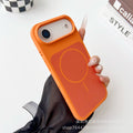 Two-color large-hole liquid magnetic suction suitable for iphone17promax mobile phone case apple 16 seconds to turn into 17 anti-fall case 13