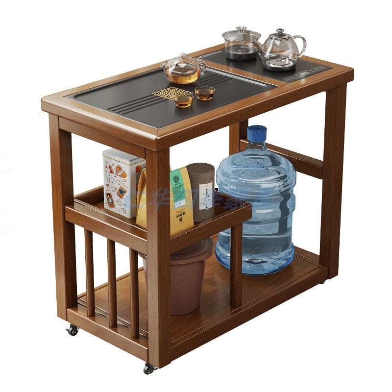 Convenient movable tea table small tea table balcony tea table and chair combination tea small apartment for home kung fu small coffee table living room
