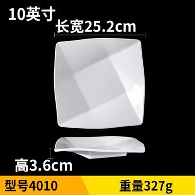 Fat beef plate melamine hotpot restaurant buffet plate tableware barbecue plate commercial side dish dish lettuce bucket haidilao