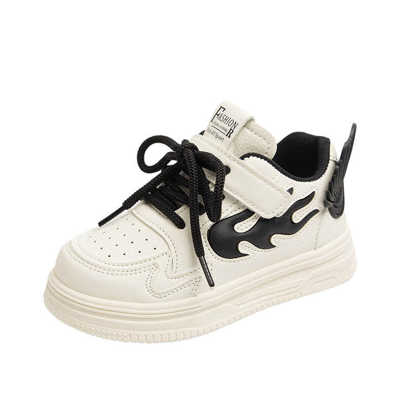 Children's running shoes 2025 spring and autumn new boys soft-soled breathable mesh sneakers girls shoes Internet celebrity board shoes