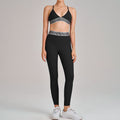 high waist hip lift and tummy control sling beautiful back running fitness sports intimates bra pants yoga suit for women