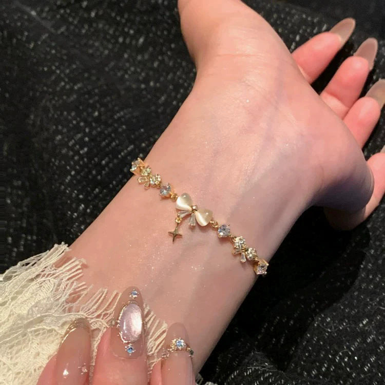 Korean ins trendy pearl bracelet female design nicheeasiest for matchelegant bracelet couple bracelet jewelry wholesale
