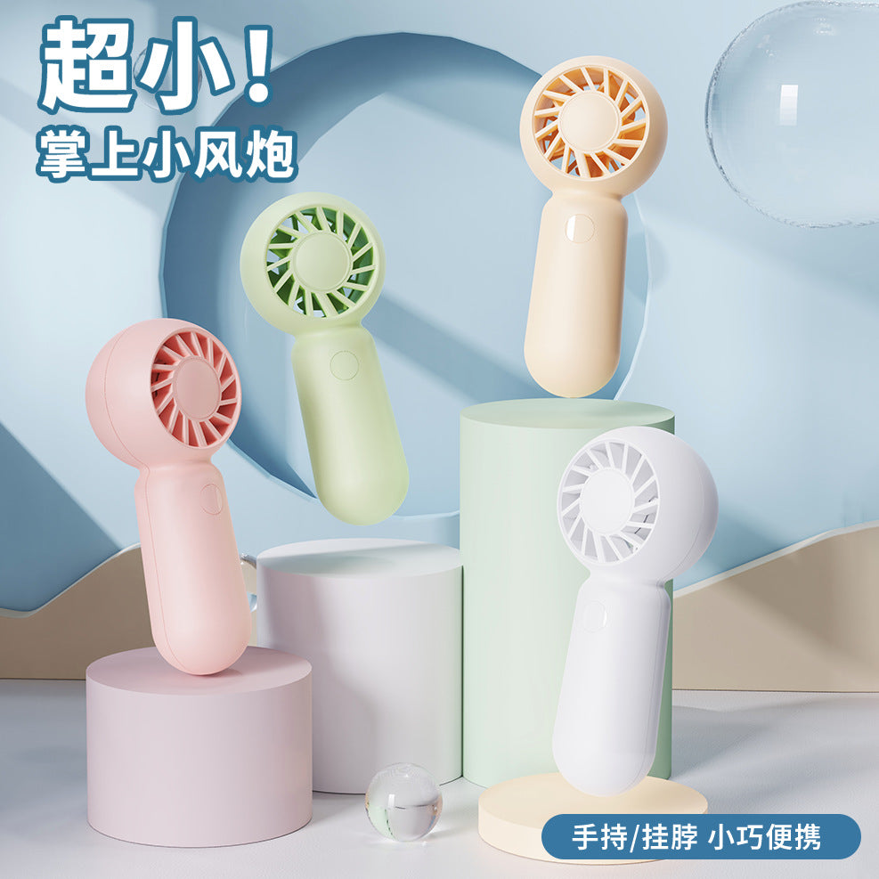 gift mini handheld fan usb rechargeable small mini portable outdoor silent brushless small fan