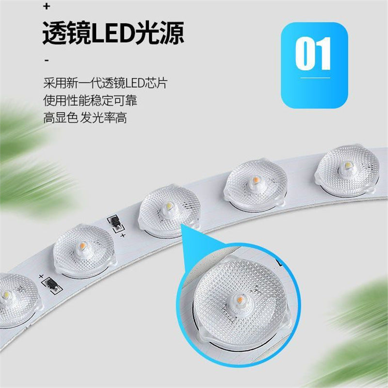 Led round pendant light barber shop lamp office ceiling light hanging wire light bar counter light live stream industrial style lighting fixture