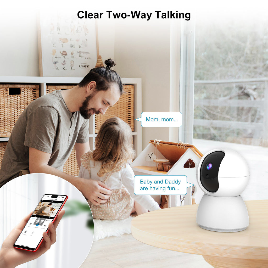 Factory direct sales home wifi camera 360 panoramic monitoring 5G dual-band,   explosion HD monitor
