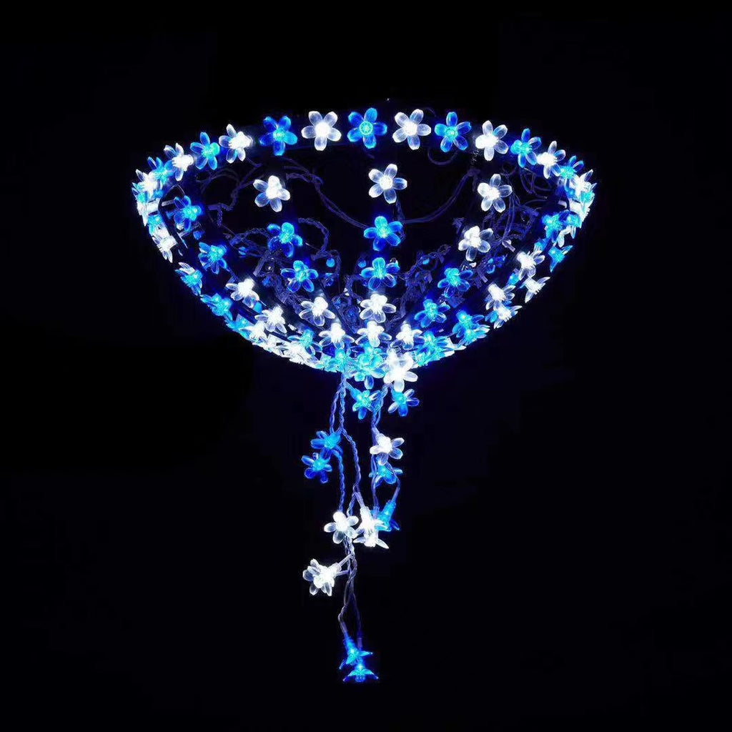 Umbrella hanging light outdoor waterproof lighting decoration hanging tree light urban street lighting atmosphere arrangement lantern string wholesale