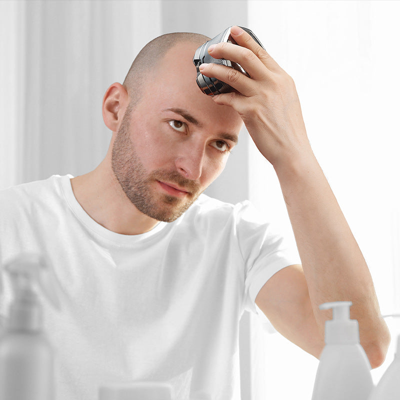 magnetic six-blade bald head handy gadget electric shaver shaving hairdressing full body washable fast charging digital display