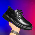 Spring design martin boots british style formal business wedding groom leather shoes men's breathable casual leather shoes