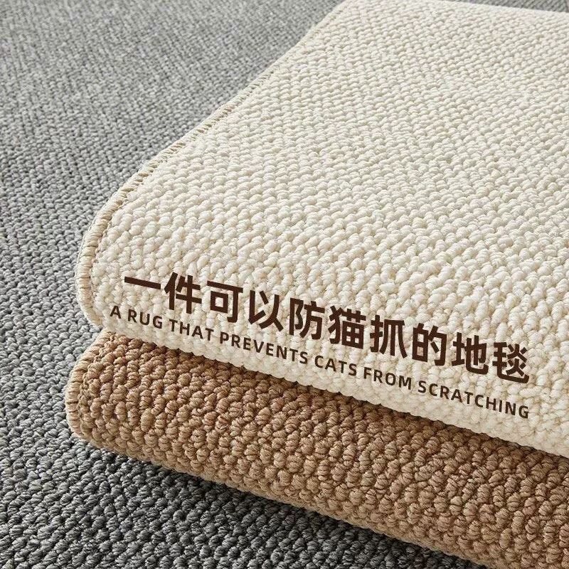 Imitation sisal anti-cat scratching carpet living room photo studio bedroom bedside japanese style tatami pure color linen photo mat