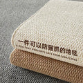 Imitation sisal anti-cat scratching carpet living room photo studio bedroom bedside japanese style tatami pure color linen photo mat