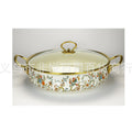 Hot-selling enamel soup pot and seafood pot for cross-border e-commerce, direct from the manufacturer. cast iron with a painted finish, perfect for home kitchens. sold individually