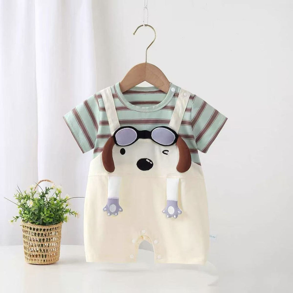 Summersuitcutefake two-piece baby girlfashioncute onesie infant romper outing clothes romper